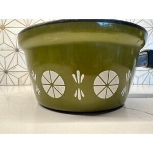 ✨ Catherineholm Green Lotus Saucepan – Mid-Century Scandinavian Enamelware✨